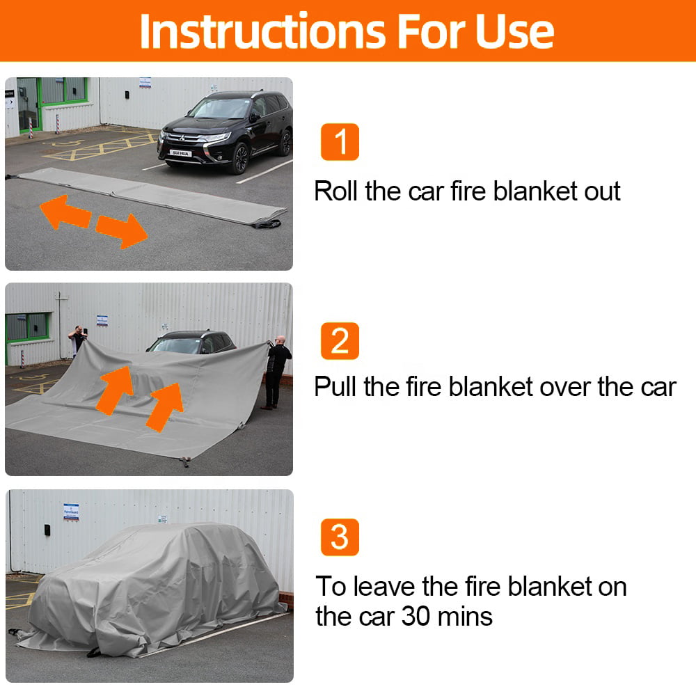 How to use an EV fire blanket for electric vehicle fire emergencies