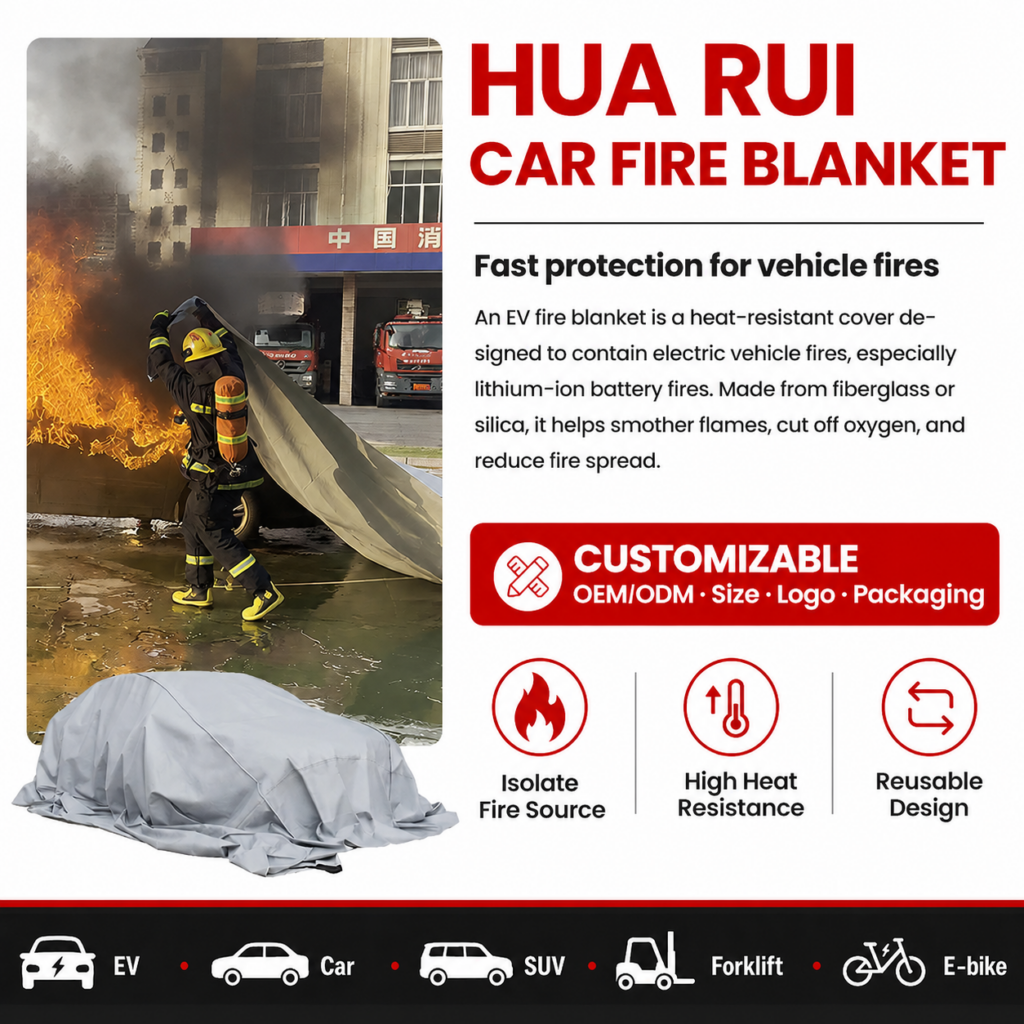 huarui,a leading manufacturer of car fire blanket