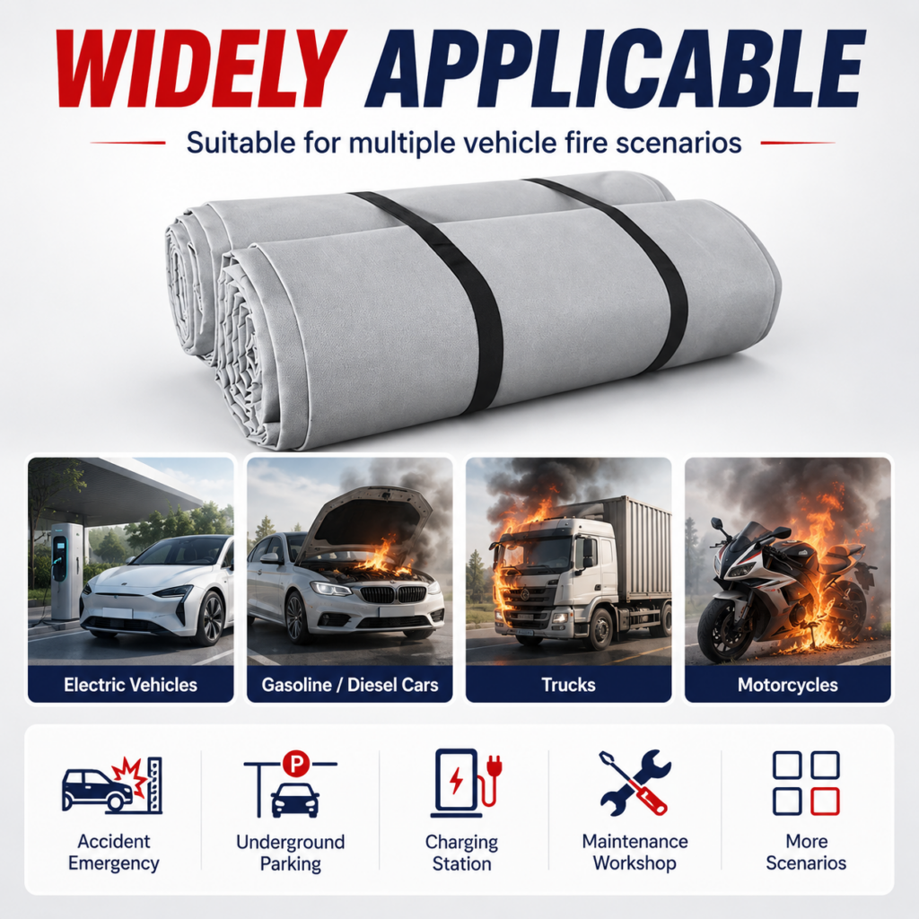 car fire blanket applications