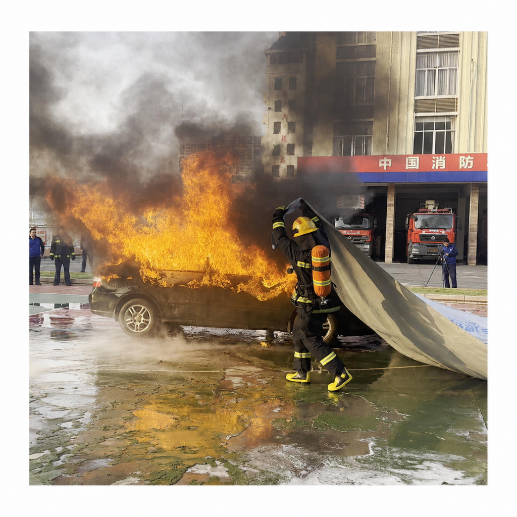 car fire blanket